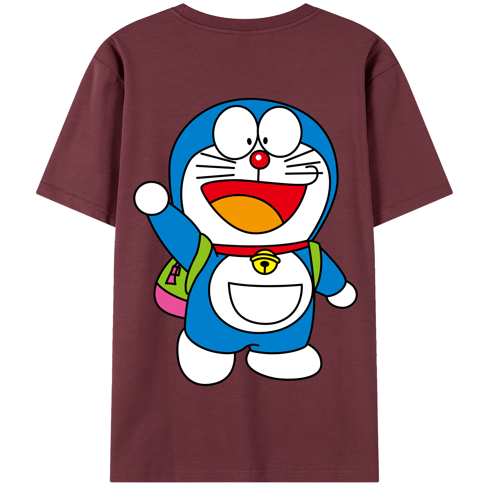 （画像用） ドラえもん Doraemon 綿100％半袖Tシャツ（背面プリント）